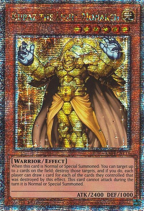 Kuraz the Light Monarch [RA04-EN133] Quarter Century Secret Rare | Gam3 Escape
