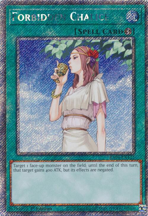 Forbidden Chalice [RA04-EN137] Platinum Secret Rare | Gam3 Escape