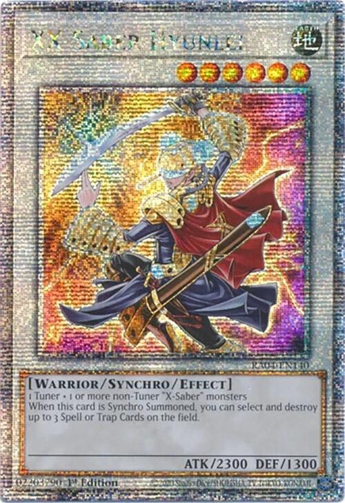 XX-Saber Hyunlei [RA04-EN140] Quarter Century Secret Rare | Gam3 Escape