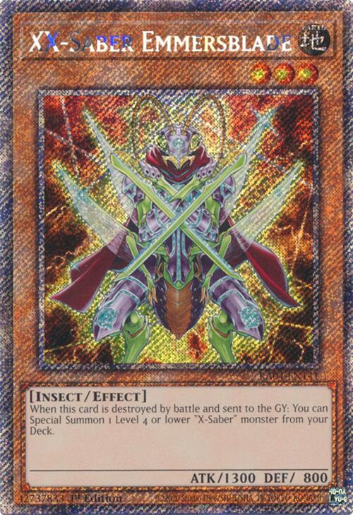XX-Saber Emmersblade [RA04-EN141] Platinum Secret Rare | Gam3 Escape