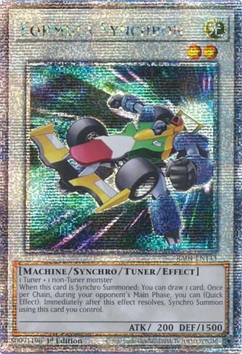 Formula Synchron [RA04-EN143] Quarter Century Secret Rare | Gam3 Escape