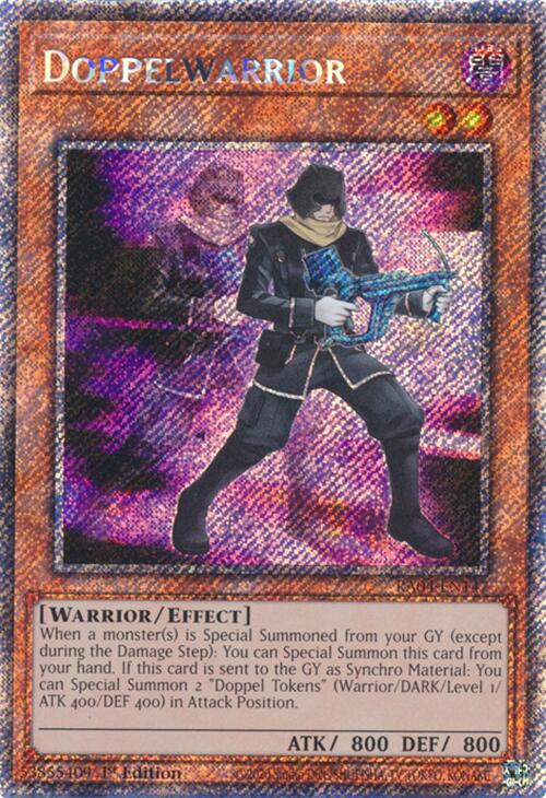 Doppelwarrior [RA04-EN147] Platinum Secret Rare | Gam3 Escape