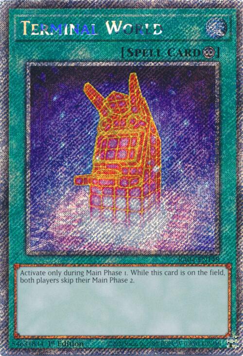 Terminal World [RA04-EN148] Platinum Secret Rare | Gam3 Escape