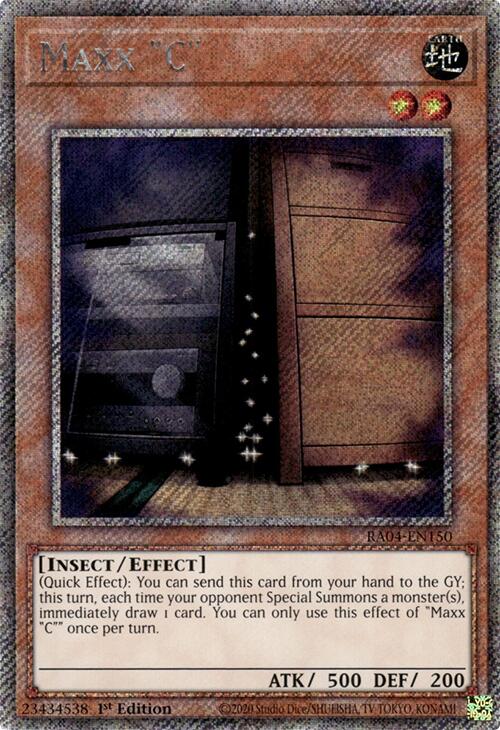 Maxx "C" [RA04-EN150] Platinum Secret Rare | Gam3 Escape