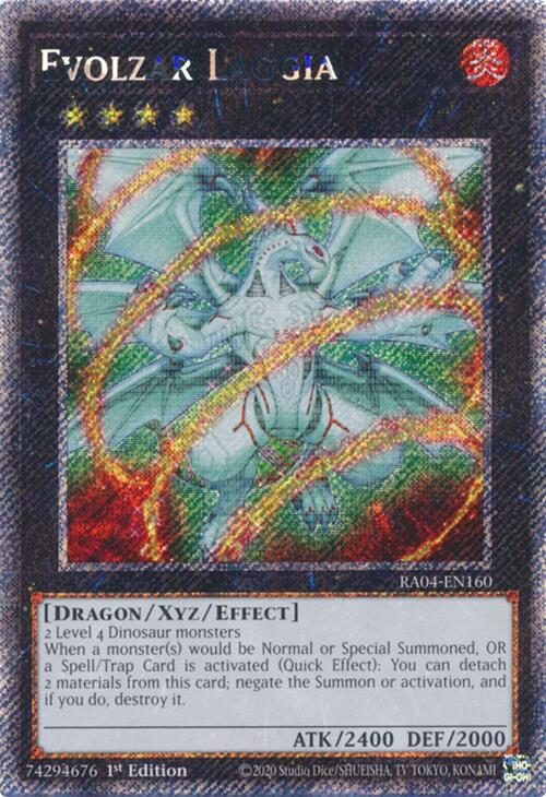 Evolzar Laggia [RA04-EN160] Platinum Secret Rare | Gam3 Escape