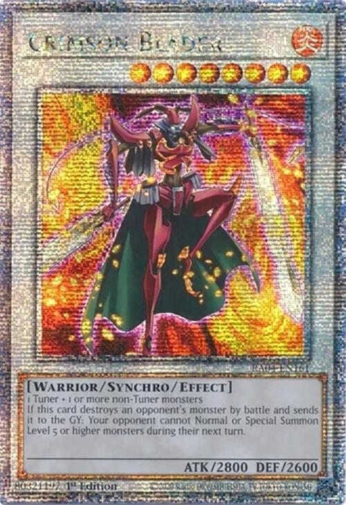 Crimson Blader [RA04-EN161] Quarter Century Secret Rare | Gam3 Escape