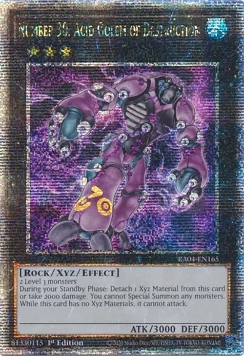 Number 30: Acid Golem of Destruction [RA04-EN165] Quarter Century Secret Rare | Gam3 Escape