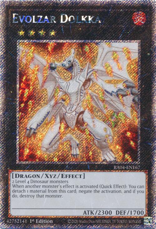 Evolzar Dolkka [RA04-EN167] Platinum Secret Rare | Gam3 Escape