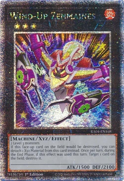 Wind-Up Zenmaines [RA04-EN168] Quarter Century Secret Rare | Gam3 Escape