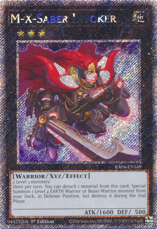 M-X-Saber Invoker [RA04-EN169] Platinum Secret Rare | Gam3 Escape
