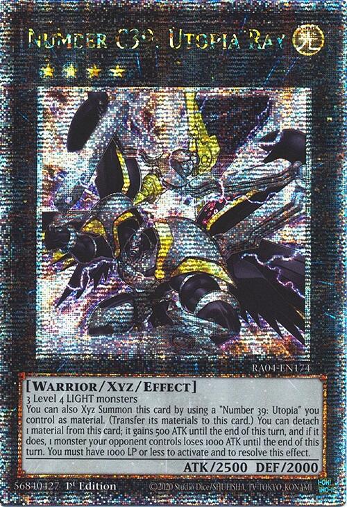 Number C39: Utopia Ray [RA04-EN174] Quarter Century Secret Rare | Gam3 Escape