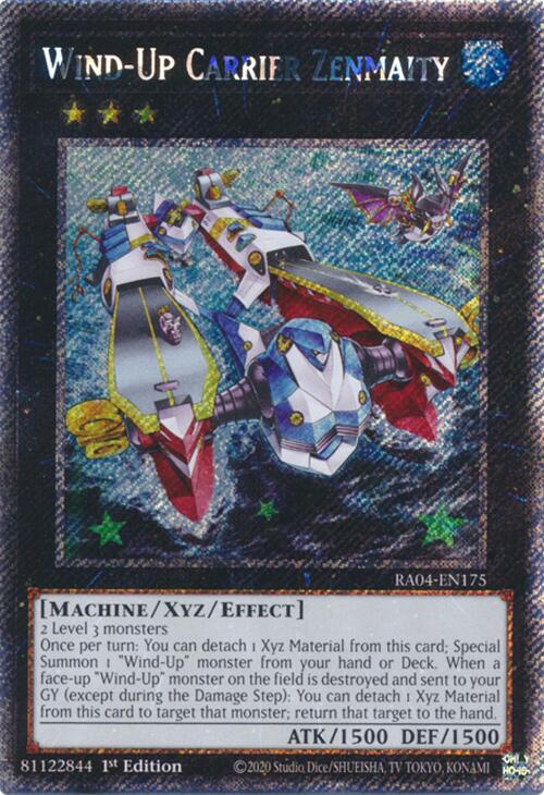 Wind-Up Carrier Zenmaity [RA04-EN175] Platinum Secret Rare | Gam3 Escape