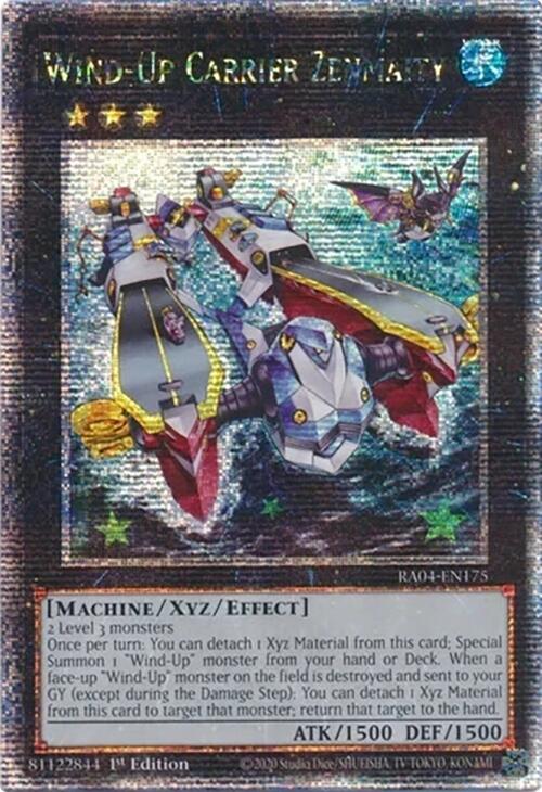 Wind-Up Carrier Zenmaity [RA04-EN175] Quarter Century Secret Rare | Gam3 Escape