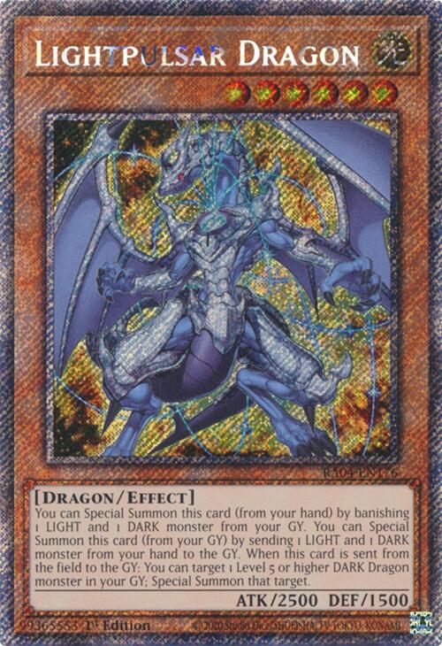 Lightpulsar Dragon [RA04-EN176] Platinum Secret Rare | Gam3 Escape