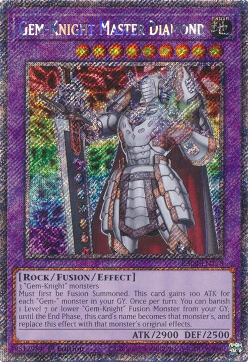 Gem-Knight Master Diamond [RA04-EN178] Platinum Secret Rare | Gam3 Escape