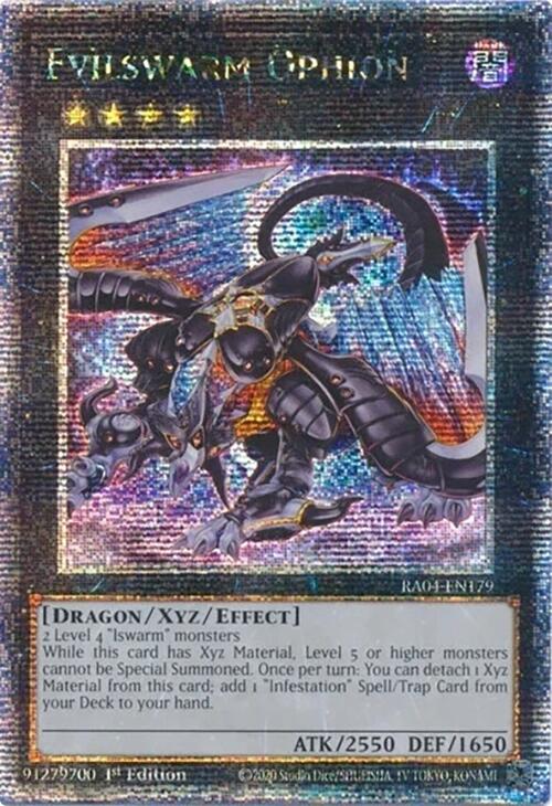 Evilswarm Ophion [RA04-EN179] Quarter Century Secret Rare | Gam3 Escape