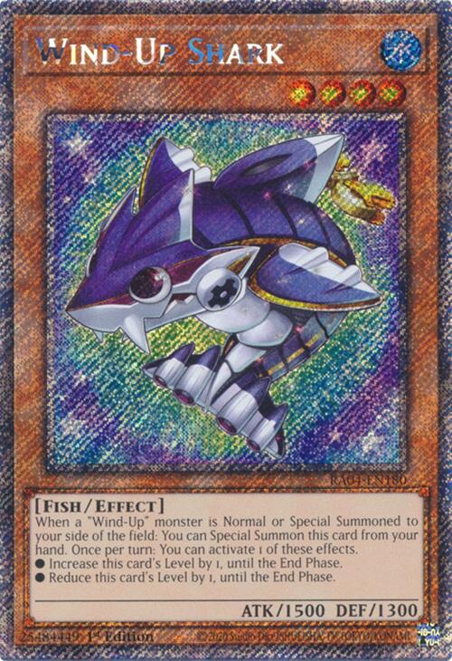 Wind-Up Shark [RA04-EN180] Platinum Secret Rare | Gam3 Escape