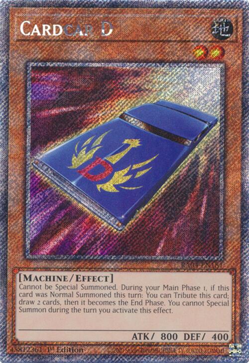 Cardcar D [RA04-EN181] Platinum Secret Rare | Gam3 Escape