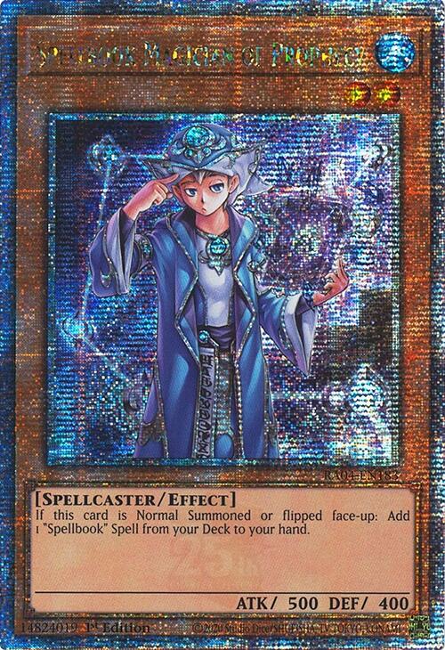 Spellbook Magician of Prophecy [RA04-EN183] Quarter Century Secret Rare | Gam3 Escape
