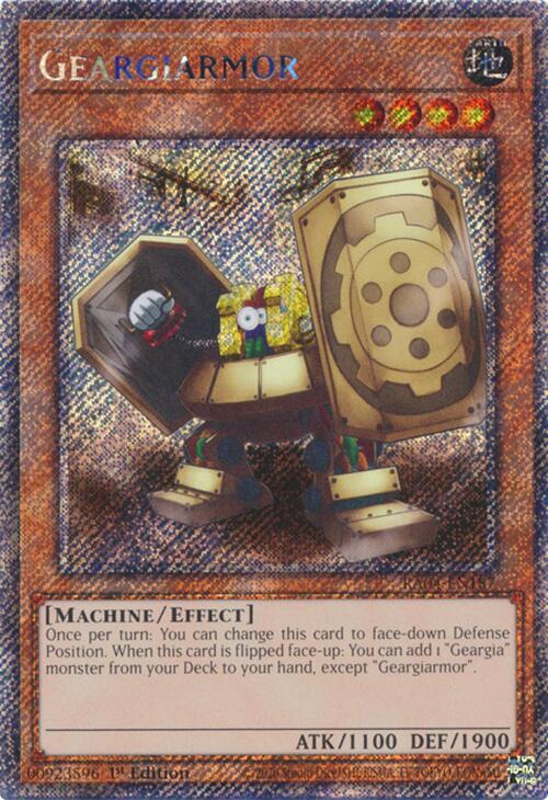 Geargiarmor [RA04-EN187] Platinum Secret Rare | Gam3 Escape