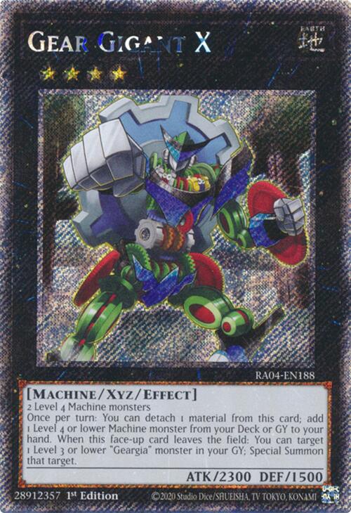 Gear Gigant X [RA04-EN188] Platinum Secret Rare | Gam3 Escape