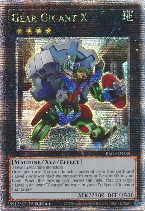 Gear Gigant X [RA04-EN188] Quarter Century Secret Rare | Gam3 Escape