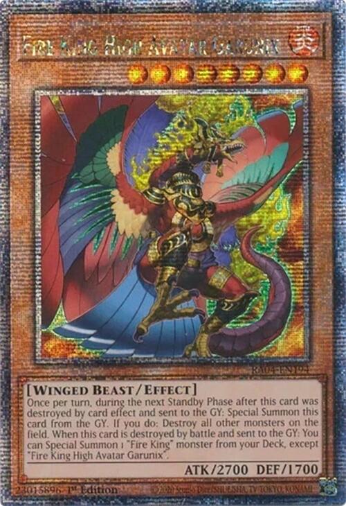 Fire King High Avatar Garunix [RA04-EN194] Quarter Century Secret Rare | Gam3 Escape