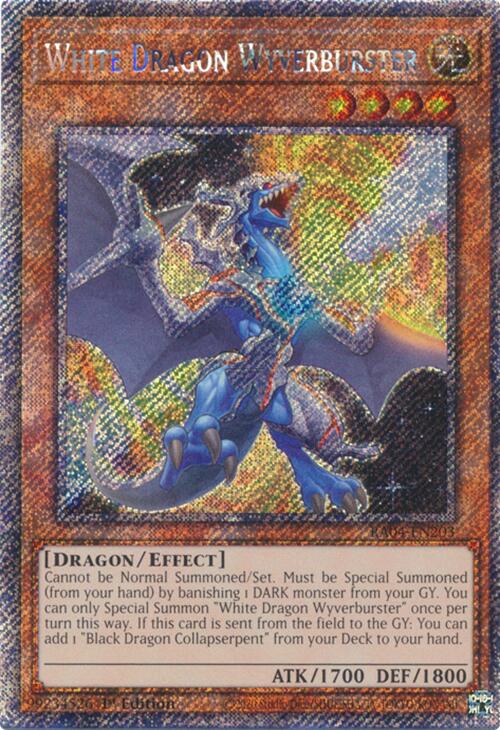 White Dragon Wyverburster [RA04-EN203] Platinum Secret Rare | Gam3 Escape