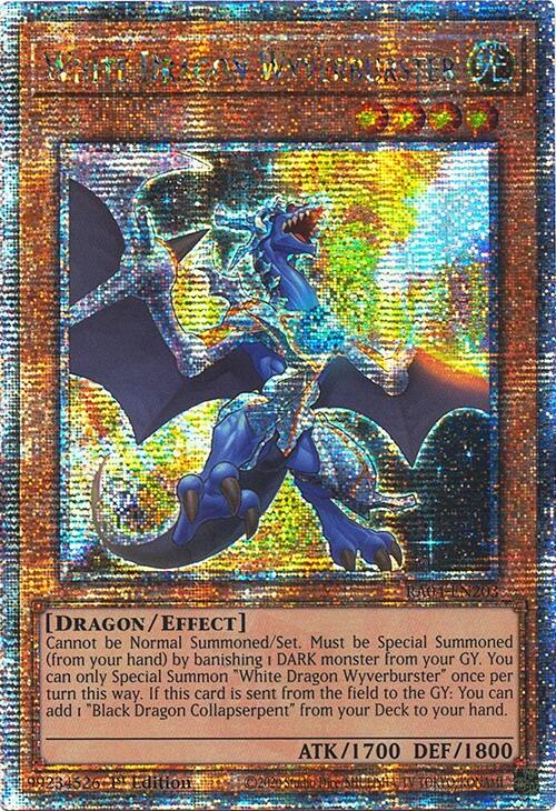 White Dragon Wyverburster [RA04-EN203] Quarter Century Secret Rare | Gam3 Escape