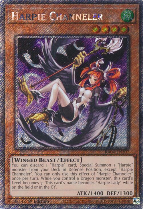 Harpie Channeler [RA04-EN207] Platinum Secret Rare | Gam3 Escape