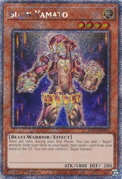 Bujin Yamato [RA04-EN209] Platinum Secret Rare | Gam3 Escape