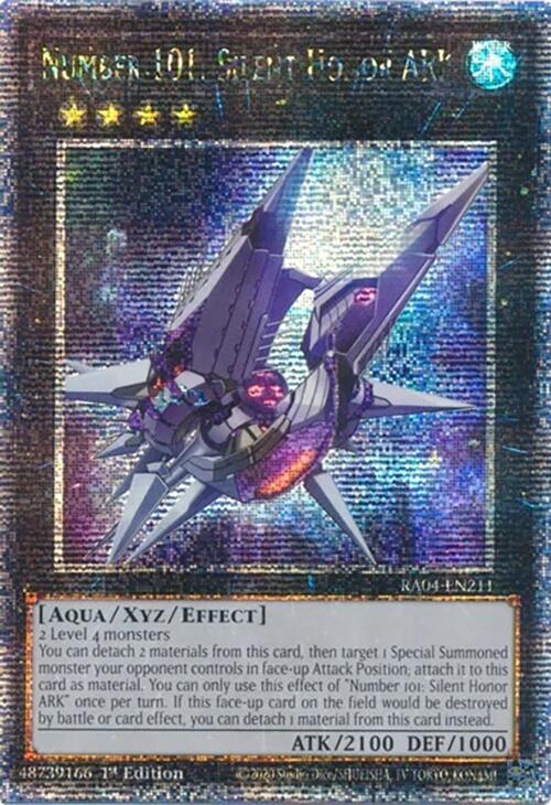 Number 101: Silent Honor ARK [RA04-EN211] Quarter Century Secret Rare | Gam3 Escape