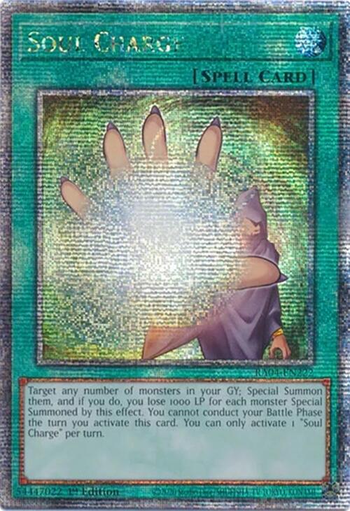 Soul Charge [RA04-EN222] Quarter Century Secret Rare | Gam3 Escape