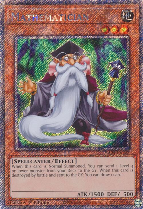 Mathematician [RA04-EN223] Platinum Secret Rare | Gam3 Escape