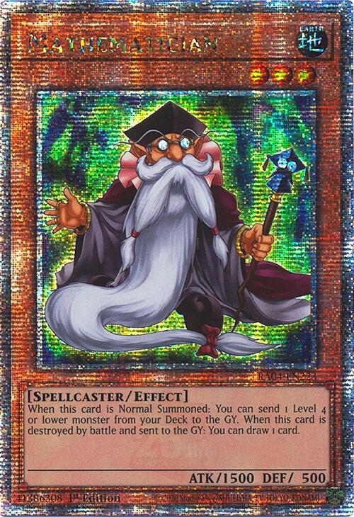 Mathematician [RA04-EN223] Quarter Century Secret Rare | Gam3 Escape