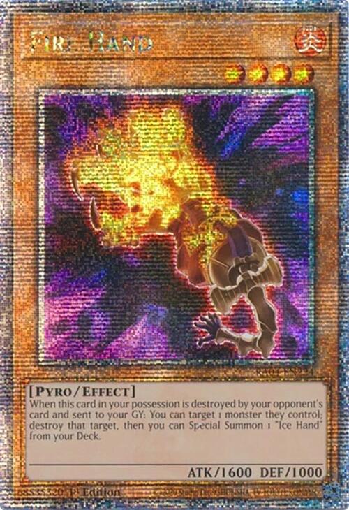 Fire Hand [RA04-EN224] Quarter Century Secret Rare | Gam3 Escape