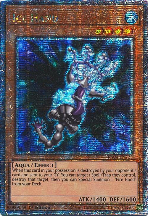 Ice Hand [RA04-EN225] Quarter Century Secret Rare | Gam3 Escape