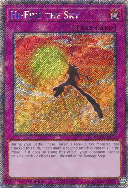 Hi-Five the Sky [RA04-EN239] Platinum Secret Rare | Gam3 Escape