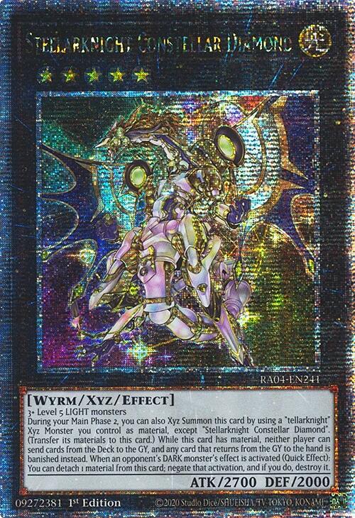 Stellarknight Constellar Diamond [RA04-EN241] Quarter Century Secret Rare | Gam3 Escape