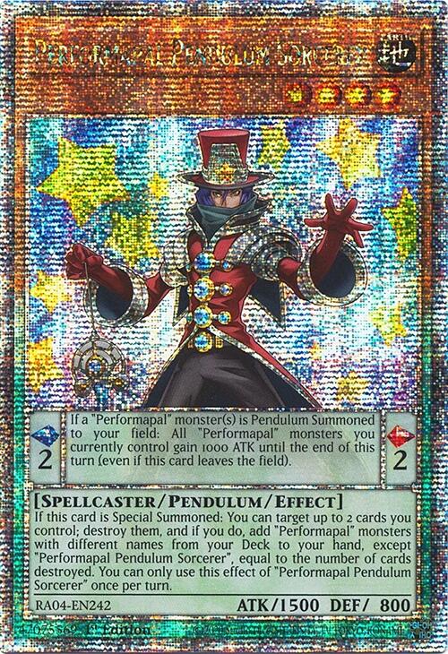 Performapal Pendulum Sorcerer [RA04-EN242] Quarter Century Secret Rare | Gam3 Escape