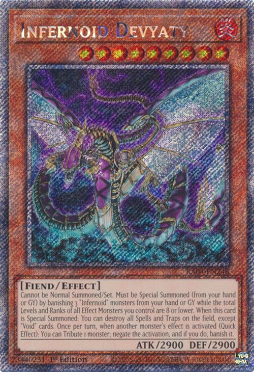 Infernoid Devyaty [RA04-EN248] Platinum Secret Rare | Gam3 Escape