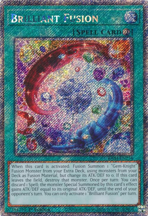 Brilliant Fusion [RA04-EN254] Platinum Secret Rare | Gam3 Escape
