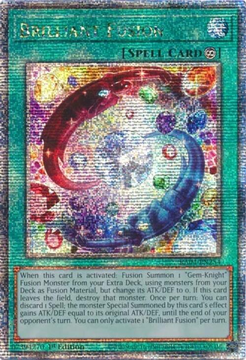 Brilliant Fusion [RA04-EN254] Quarter Century Secret Rare | Gam3 Escape