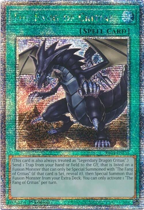 The Fang of Critias [RA04-EN255] Quarter Century Secret Rare | Gam3 Escape