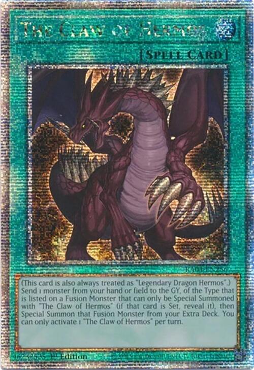 The Claw of Hermos [RA04-EN256] Quarter Century Secret Rare | Gam3 Escape
