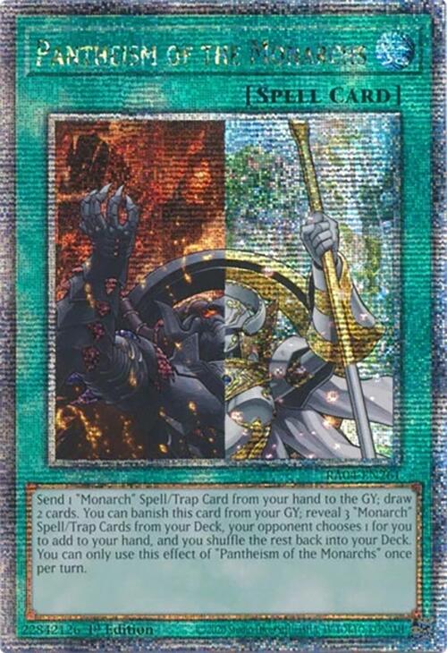 Pantheism of the Monarchs [RA04-EN261] Quarter Century Secret Rare | Gam3 Escape