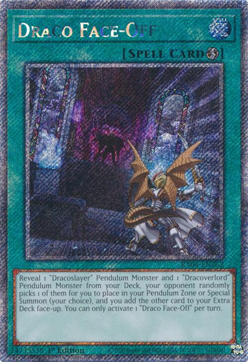 Draco Face-Off [RA04-EN262] Platinum Secret Rare | Gam3 Escape