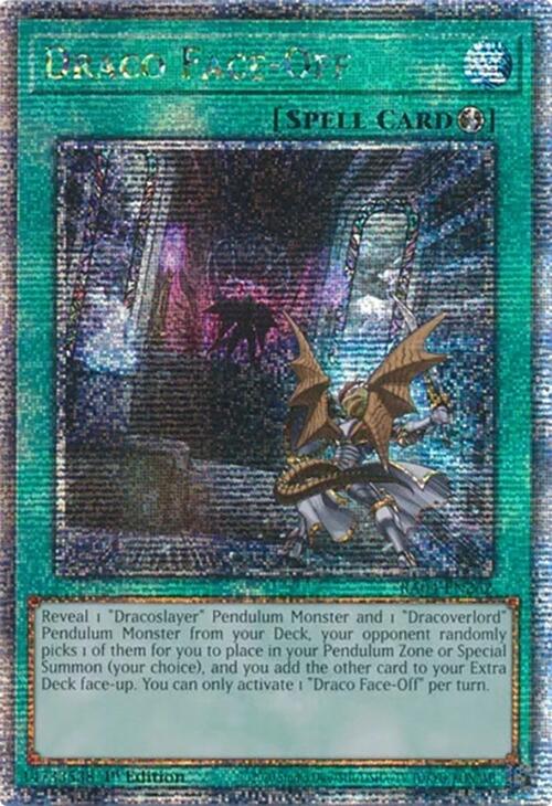 Draco Face-Off [RA04-EN262] Quarter Century Secret Rare | Gam3 Escape