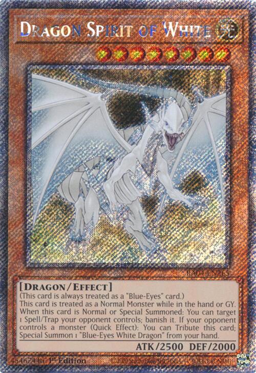 Dragon Spirit of White [RA04-EN265] Platinum Secret Rare | Gam3 Escape