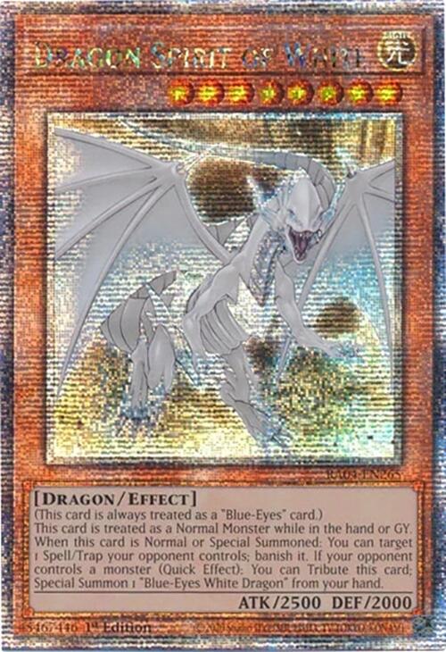 Dragon Spirit of White [RA04-EN265] Quarter Century Secret Rare | Gam3 Escape